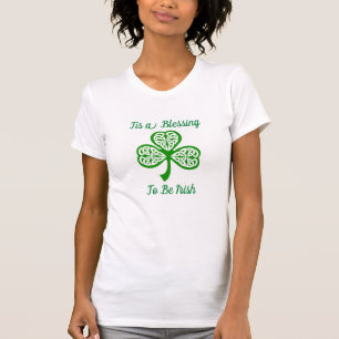 Blssing to be Irish St, camiseta del Día de Patric