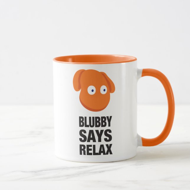 Blubby dice relaja la taza (Derecha)