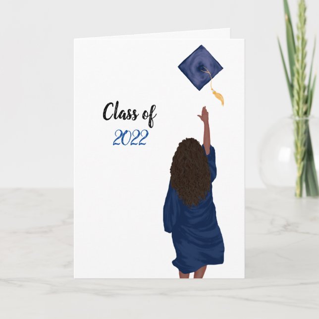 Blue 2022 Felicitaciones, Tarjeta de Graduado - Mu (Anverso)