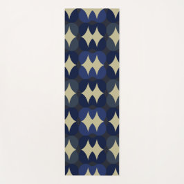 Blue abstract design stylish yoga mat