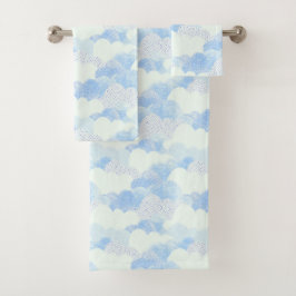Blue Abstract Rain Cloud Sky Patterter