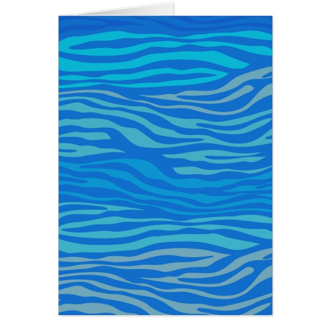 Blue Abstract Zebra Stripe (Frente)