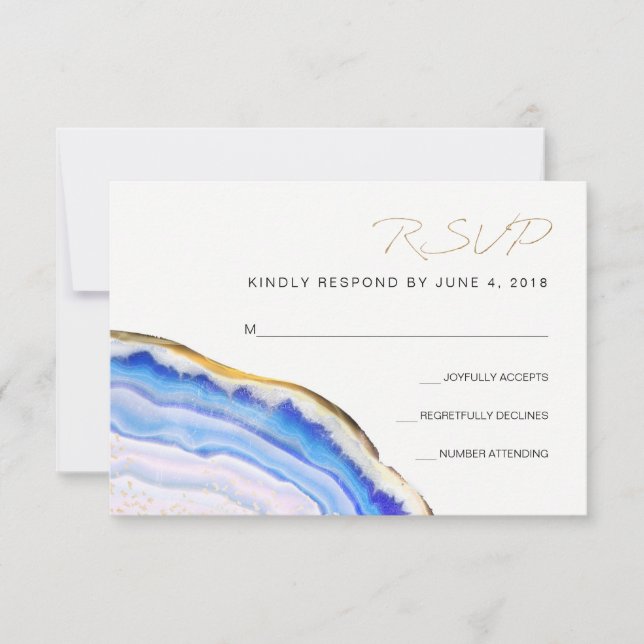 Blue Agate RSVP (Anverso)