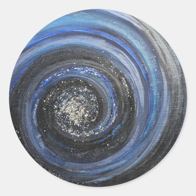 Blue and Black Swiract Resumen Pegatina cristiano (Anverso)