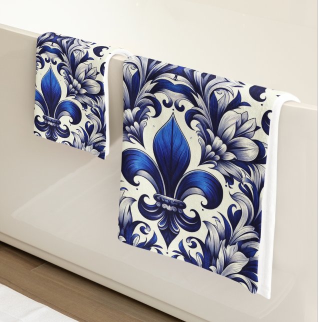 Blue and Gray Fleur de lis  (Subido por el creador)