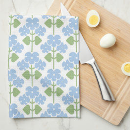 Blue Arts-and-Crafts Primroses Kitchen Toalla