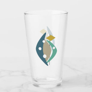 Blue Atomic Boomerangs Mid Century Modern