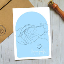 Blue Baby IVF Fertilia Médico Gracias Tarjeta
