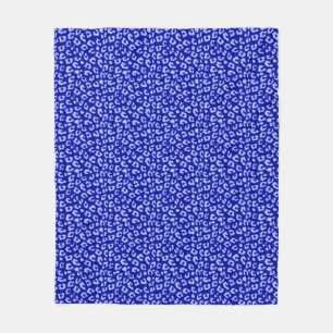 Blue Batik Leopard - manta de lana