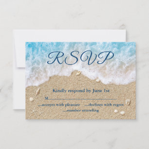 Blue Beach Waves Bat Mitzvah RSVP