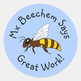 Blue Bee Great Work Pegatinas