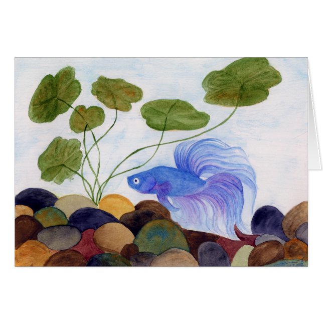 Blue Betta Fish (Anverso (Horizontal))