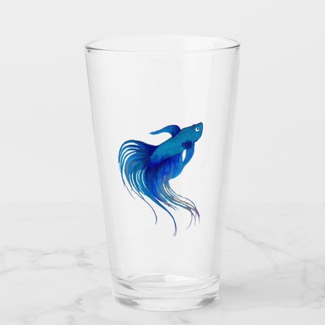 Blue Betta Watercolor (Anverso)