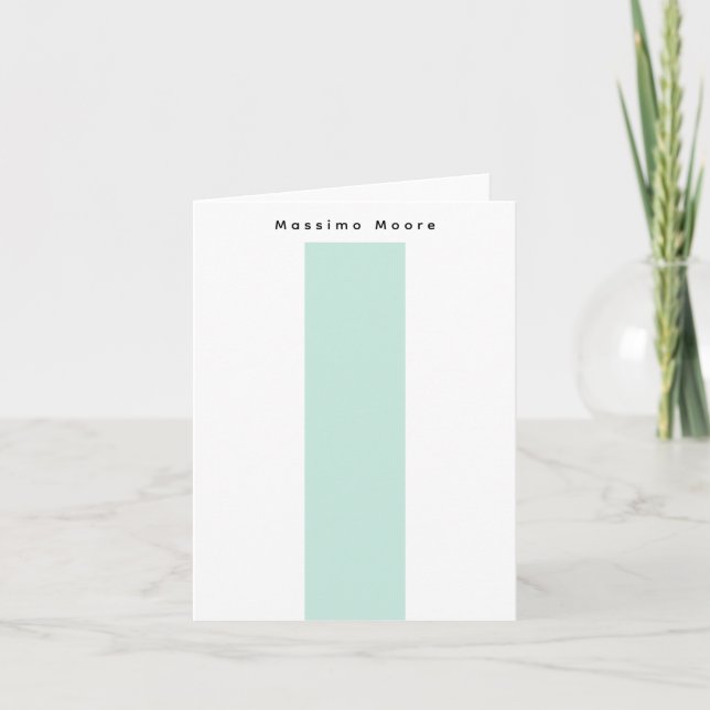 Blue Black White Plain Elegant Own Name (Anverso)