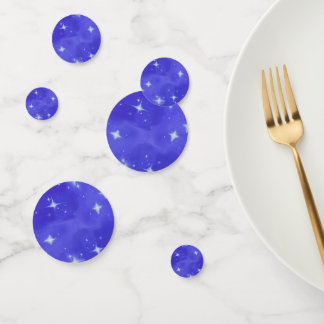 Blue Bling Birday Party Table Confetti