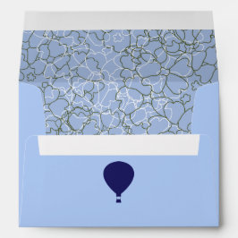 Blue Bon Voyage Balloon Balloon Blue Lining