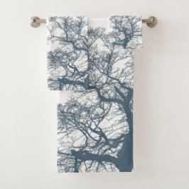 Blue Bottom Trees Tropical Boho