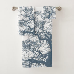 Blue Bottom Trees Tropical Boho