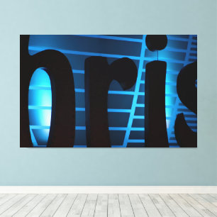 Blue Bris - Gran impresión de arte en lienzo envue