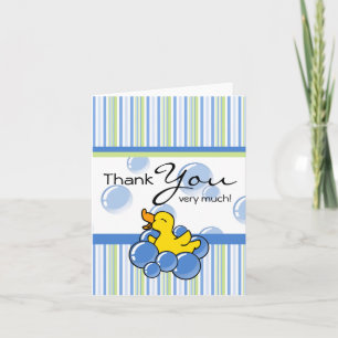 Blue Bubble Ducky Gracias Notas