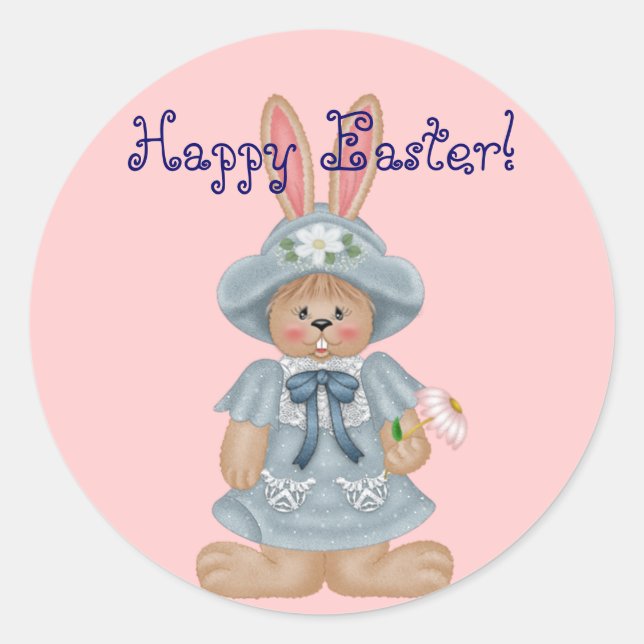 Blue Bunny - Pegatinas felices de Pascua (Anverso)
