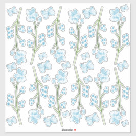 Blue Butterfly Haven Bedroom Wall Set de Pegatina