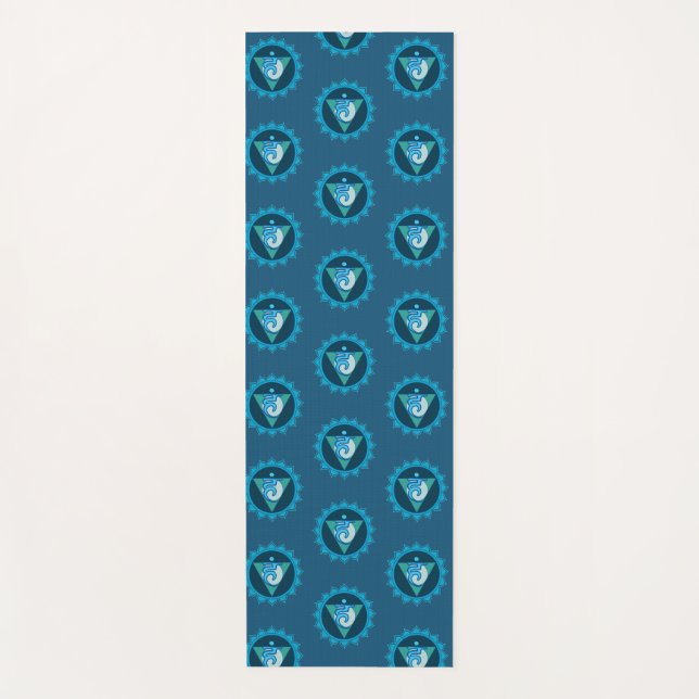 Blue Cahkara, Throat Chakra, Visuddha Yoga Mat (Anverso)