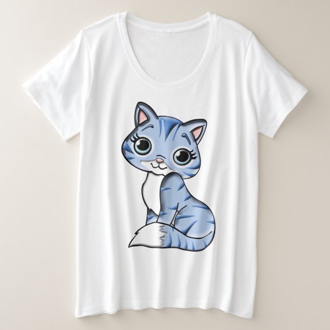 Blue cat feline animal (Anverso del diseño)