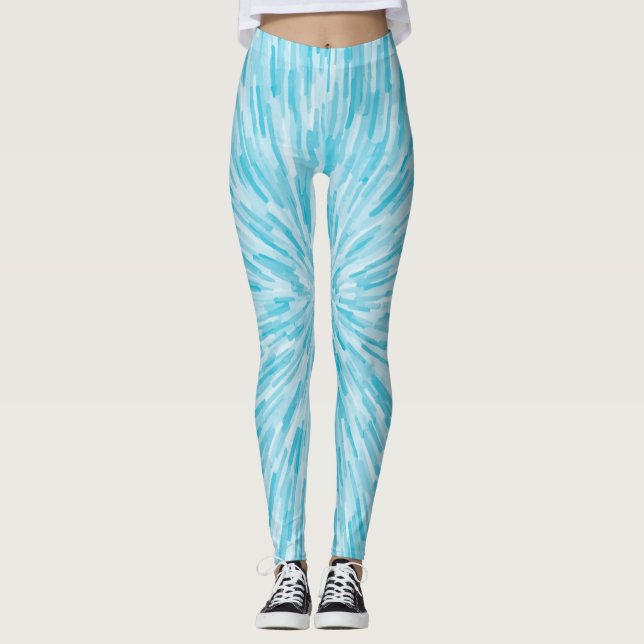 Blue Center Burst Leggings (Anverso)