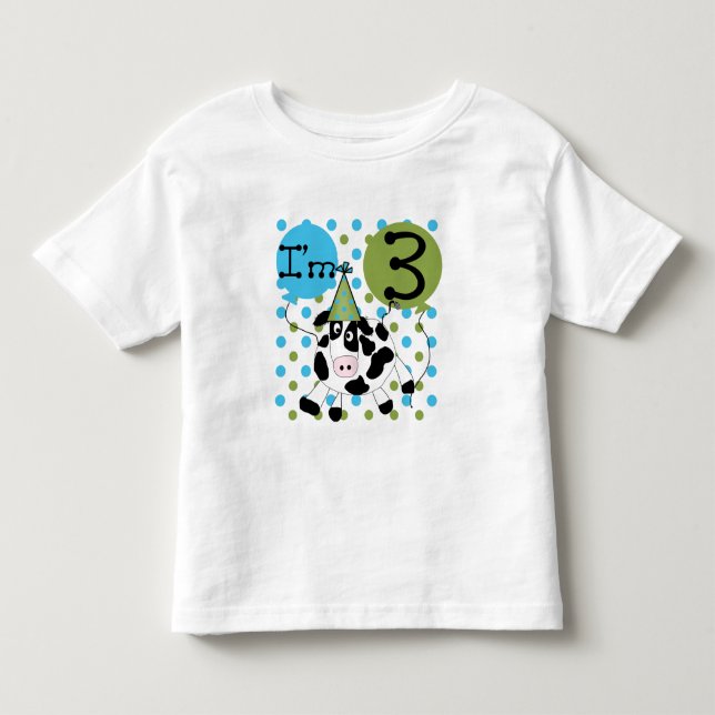 Blue Cow camisetas de cumpleaños y regalos (Anverso)