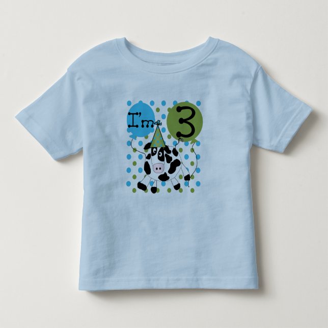 Blue Cow camisetas de cumpleaños y regalos (Anverso)