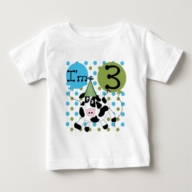 Blue Cow camisetas de cumpleaños y regalos (Anverso)