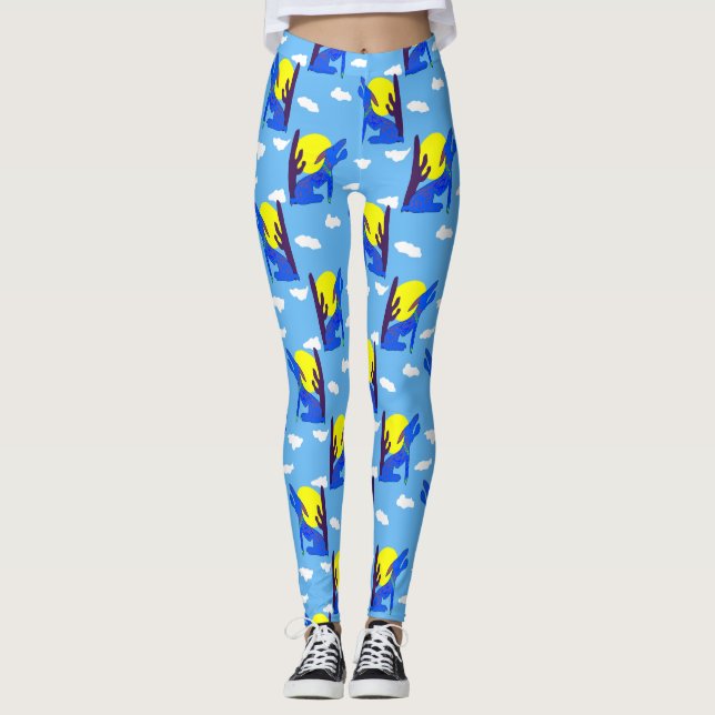 Blue Coyote Leggings (Anverso)