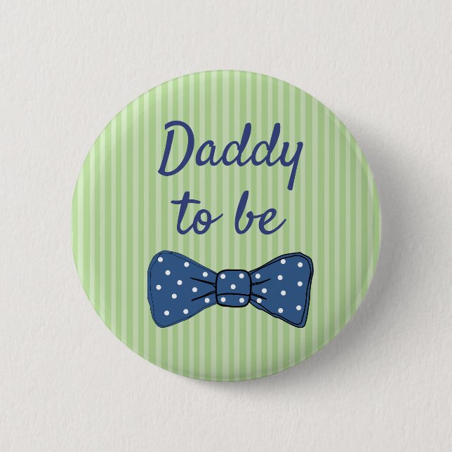 Blue Dad será el botón de Baby Shower Bow Tie (Anverso)