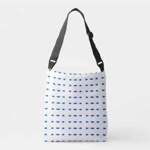 Blue Dash Crossbody: Bolsa Minimalista moderna