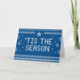 Blue de invierno 'Esta es la tarjeta de felicitaci