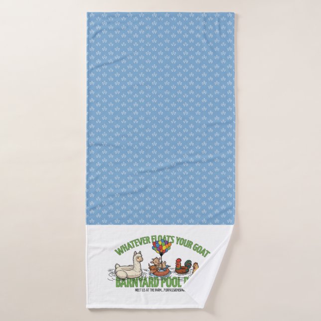 Blue Dewdrop Whatever Floats Your Boat Towel (Toalla de baño)