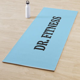 Blue "Dr Fitness" Yoga Mat