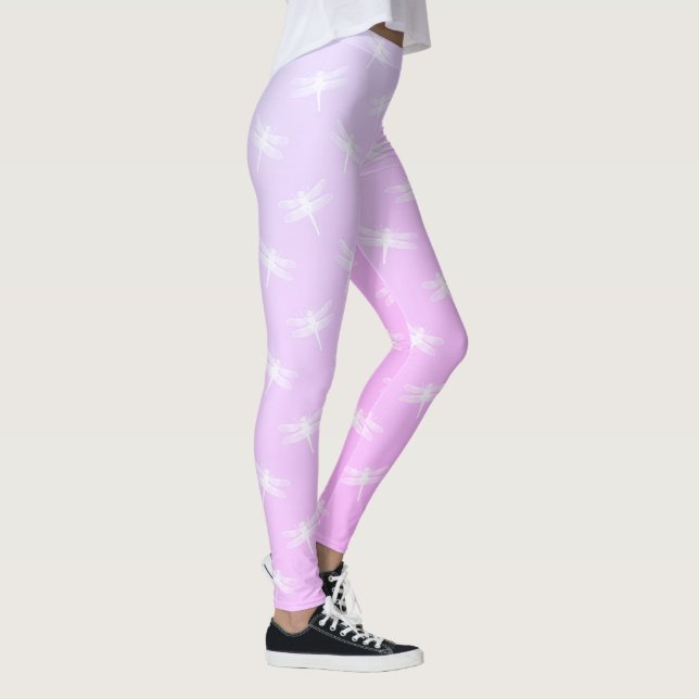 Blue Dragonfly Dream Purple Leggings (Derecha)