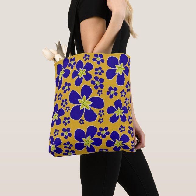Blue Evening Primrose design bolsa (Detalle)