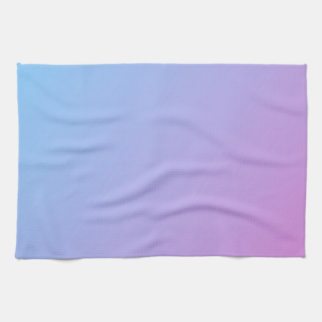 Blue Fades to Lavender Dish Toalla (Horizontal)