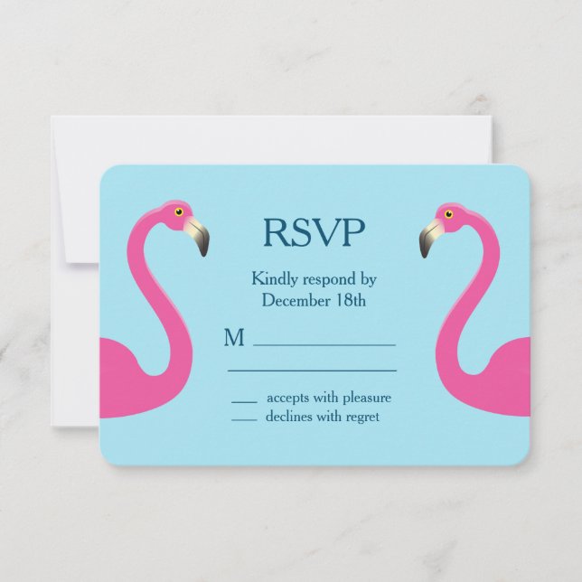 Blue Flamingo Beach RSVP (Anverso)