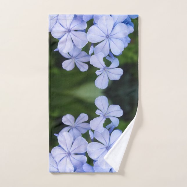 Blue Floral Bokeh (Toalla de mano)