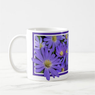 Blue Flowers Taza de café Blue Daisies