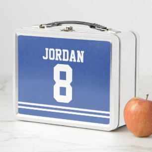 Blue Football Jersey con nombre y número personali