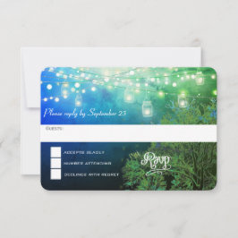 Blue Forest Mason Jar String de Luces RSVP