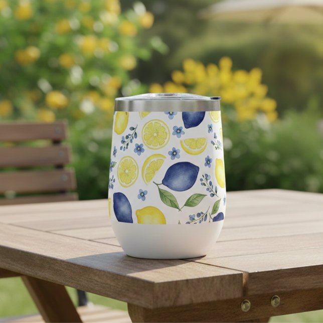 Blue French Country Lemon Pattern (Subido por el creador)