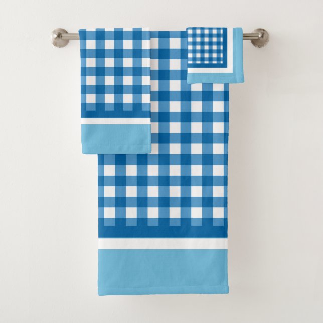 Blue Gingham Check (In situ)