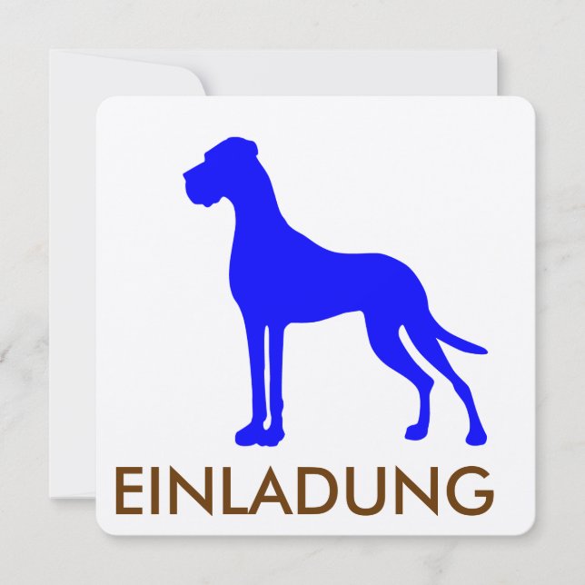 Blue Great Dane (Anverso)