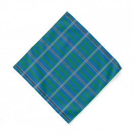 Blue Green Tartan Plaid Bandana